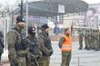 Policajn zabezpeenie slvnostnho nstupu v Michalovciach