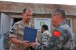 Návšteva veliteľa síl UNFICYP v priestoroch jednotky vojenskej polície