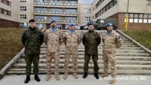 Slávnosný nástup jednotky pred vyslaním na plnenie úloh do misie UNFICYP